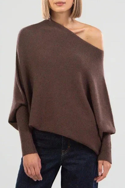 Casual Simplicity Solid Make Old O Neck Tops(10 Colors) Dark Brown One Size