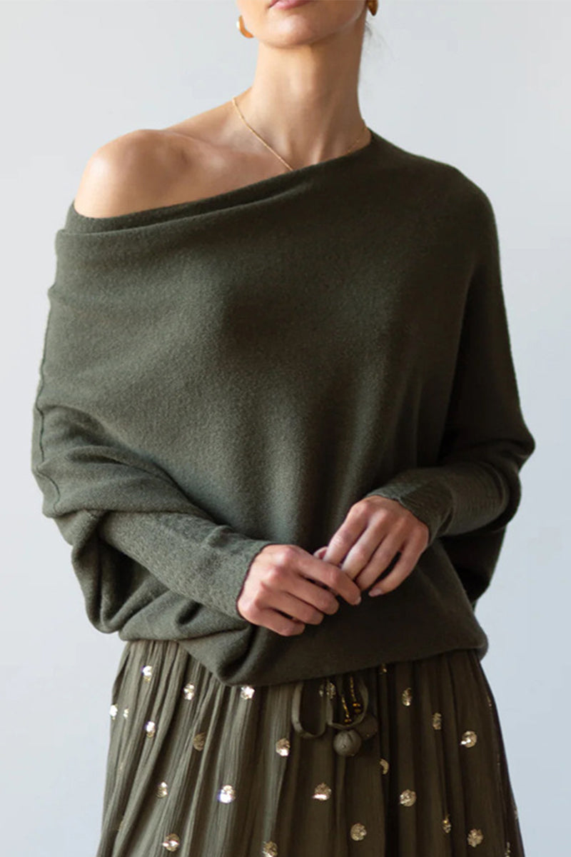 Casual Simplicity Solid Make Old O Neck Tops(10 Colors) Army Green One Size