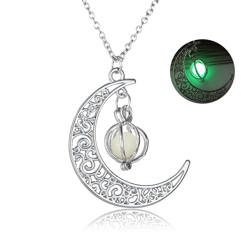 PREMIUM MOONSTONE NECKLACE Green One Size