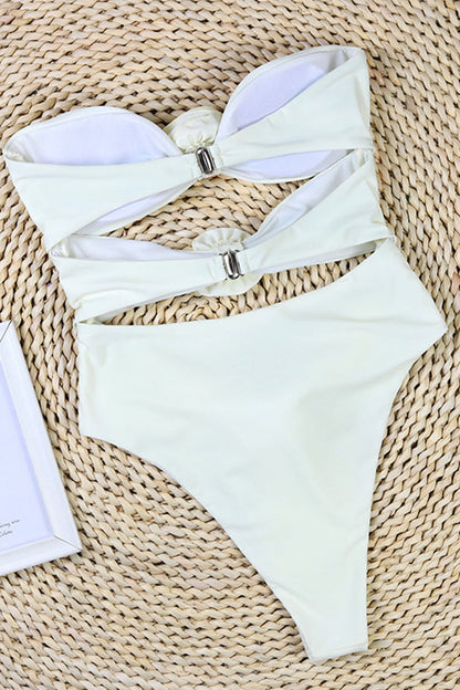 Solid Patchwork Swimwears(3 Colors)