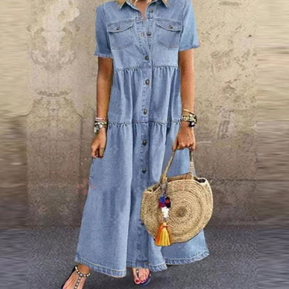 Denim Long Dress