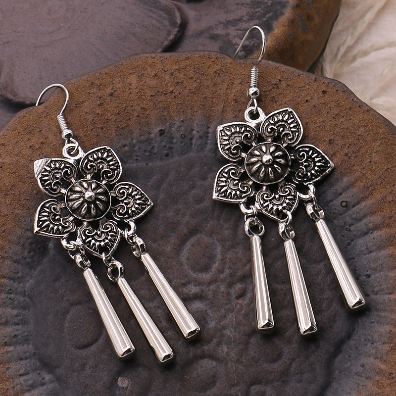 Earrings Silver One Size