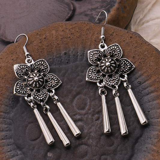 Earrings Silver One Size