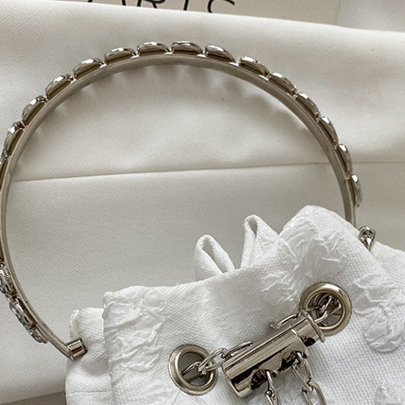 Lässige Taschen mit einfarbigen Patchwork-Ketten