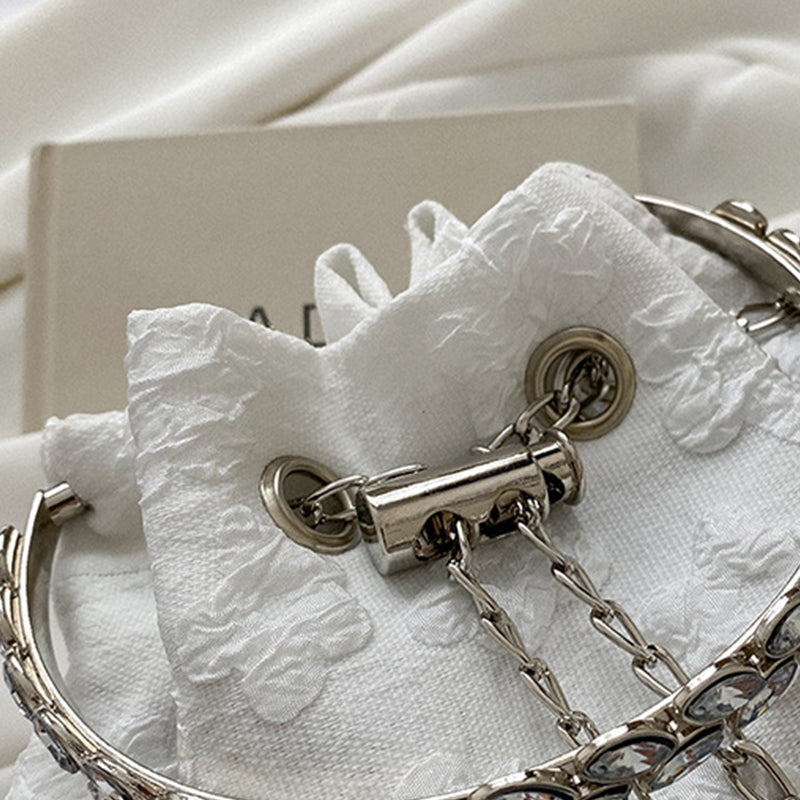 Lässige Taschen mit einfarbigen Patchwork-Ketten