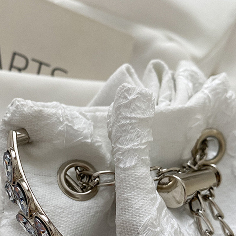 Lässige Taschen mit einfarbigen Patchwork-Ketten