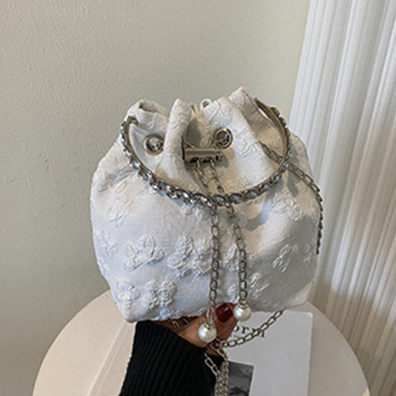 Lässige Taschen mit einfarbigen Patchwork-Ketten