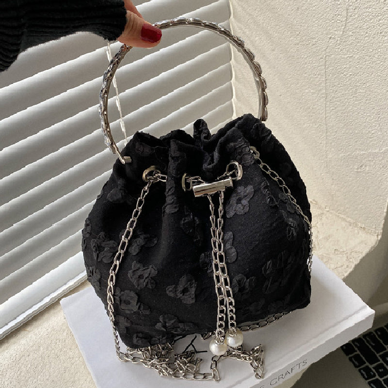 Lässige Taschen mit einfarbigen Patchwork-Ketten