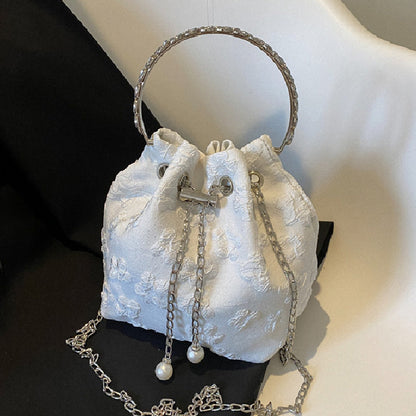 Lässige Taschen mit einfarbigen Patchwork-Ketten