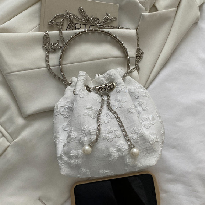 Lässige Taschen mit einfarbigen Patchwork-Ketten