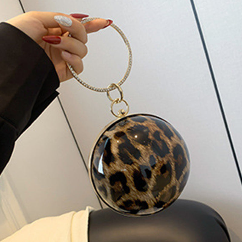 Casual Leopard Patchwork Chains Bags