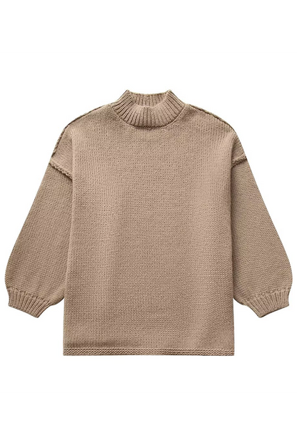 Casual Daily Solid Color O Neck Sweaters