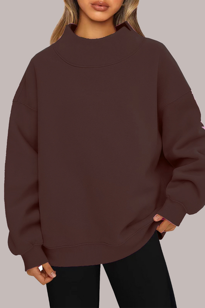 Casual Daily Solid Color Half A Turtleneck Tops(7 Colors)