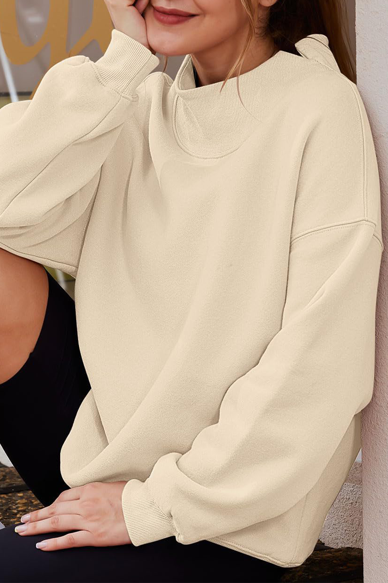 Casual Daily Solid Color Half A Turtleneck Tops(7 Colors)