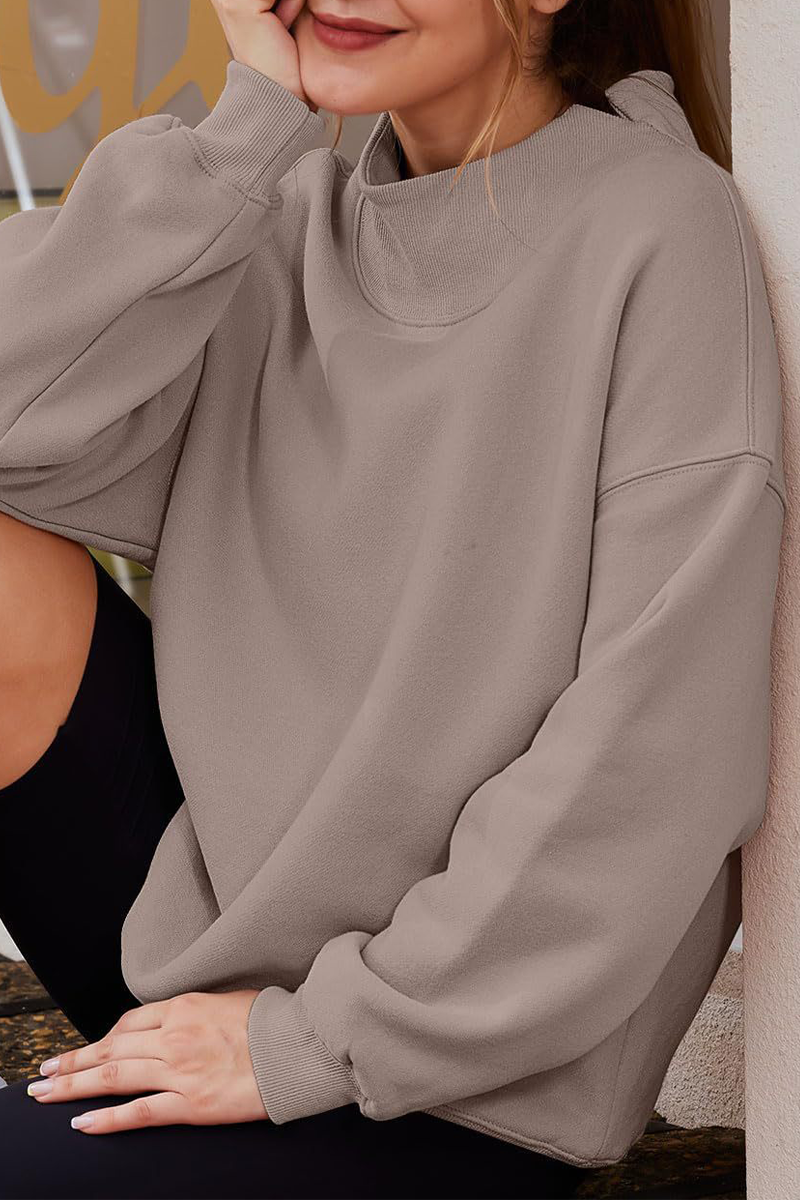 Casual Daily Solid Color Half A Turtleneck Tops(7 Colors)