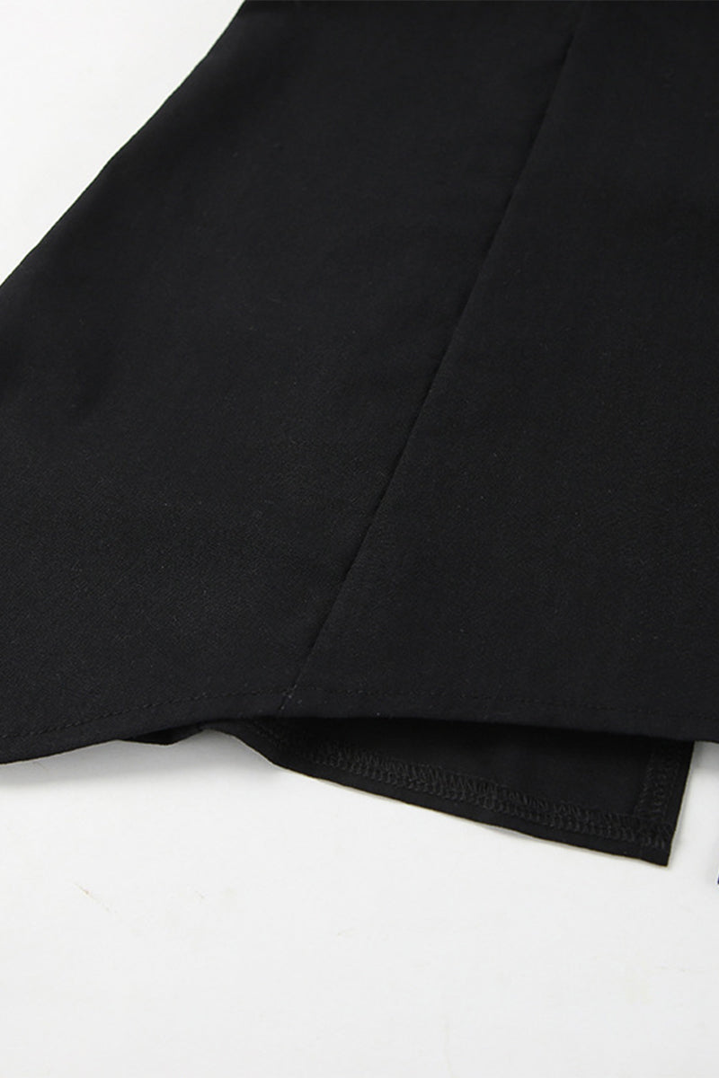 Ensemble deux pièces décontracté à fermeture éclair et sans manches, sans bretelles