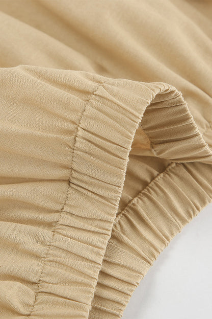 Ensemble deux pièces décontracté à fermeture éclair et sans manches, sans bretelles