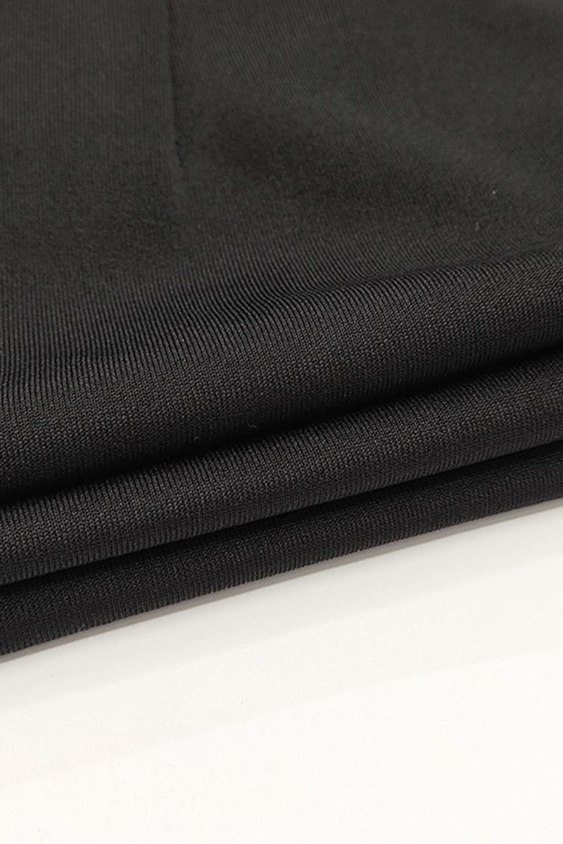 Robe trapèze sexy à épaules dénudées et patchwork (3 couleurs)