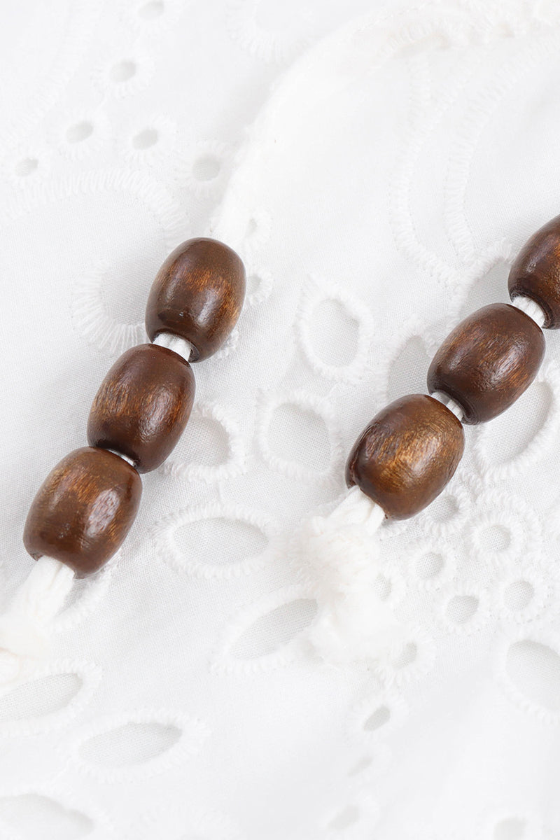 Robe sexy dos nu à cordon de serrage sans manches