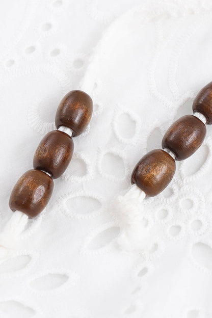 Robe sexy dos nu à cordon de serrage sans manches