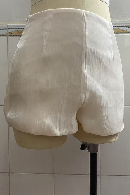 Ensemble deux pièces élégant à lacets, volants, col rond, manches longues