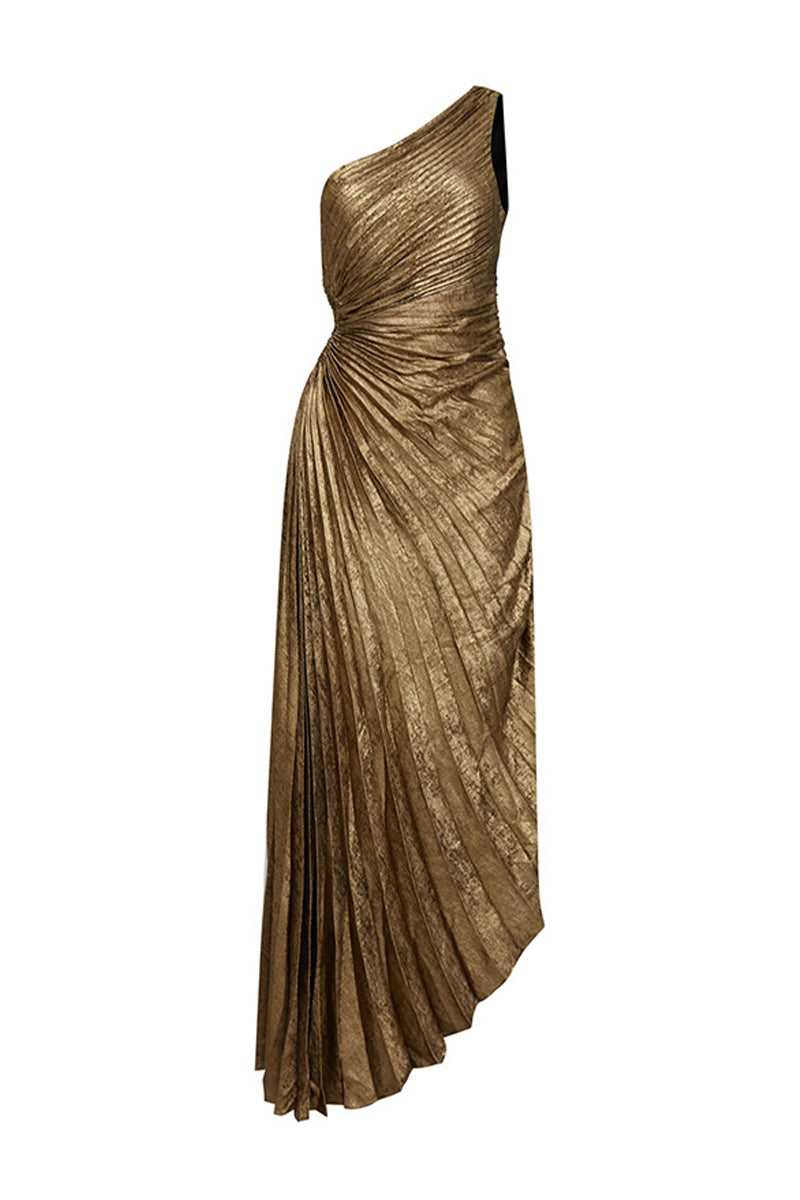 Robe de soirée sexy à épaules tombantes et plissée irrégulière