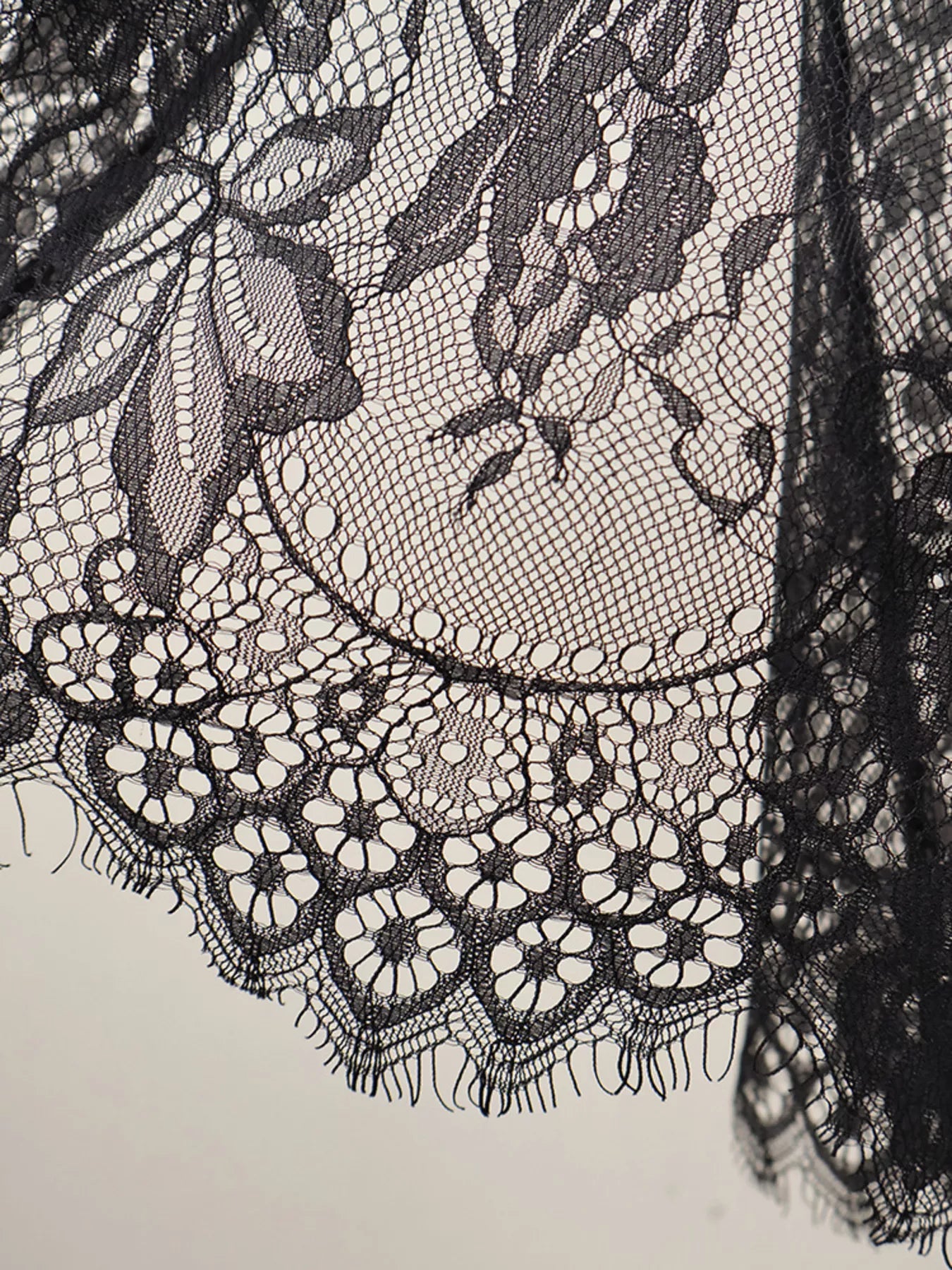 Lace Corset Mini Dress Set with Sheer Overlay