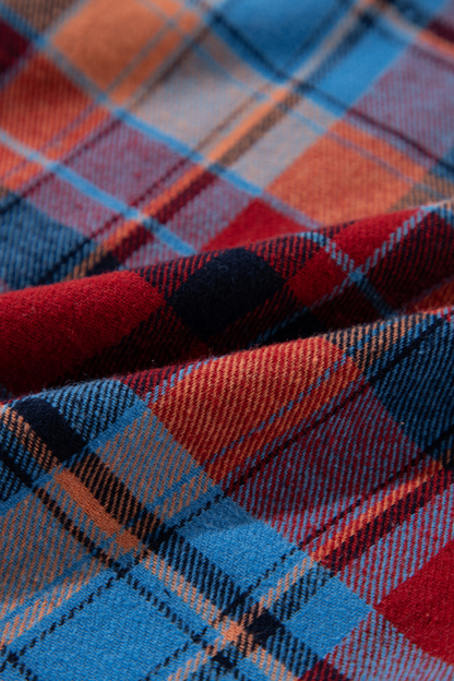 Plaid Button Up Long Sleeve Shirt