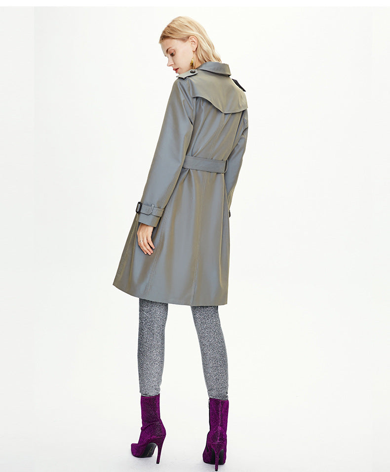 Khaki Double-Breasted Coat