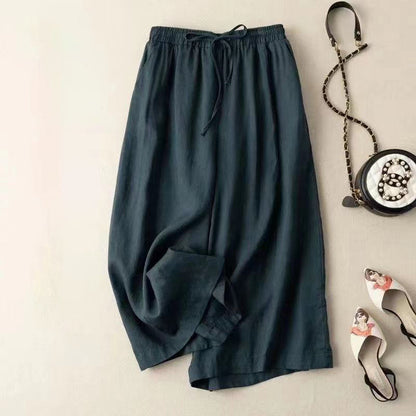 Summer thin all-match wide-leg casual pants