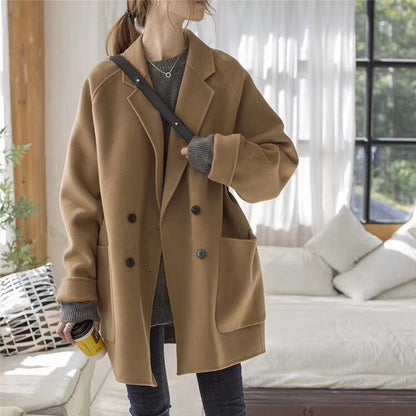 Reversible Cashmere Woolen Coat