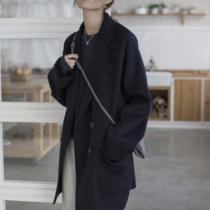Reversible Cashmere Woolen Coat