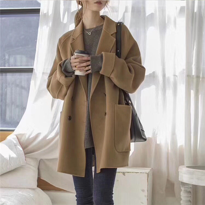 Reversible Cashmere Woolen Coat