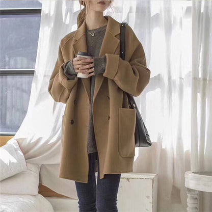 Reversible Cashmere Woolen Coat