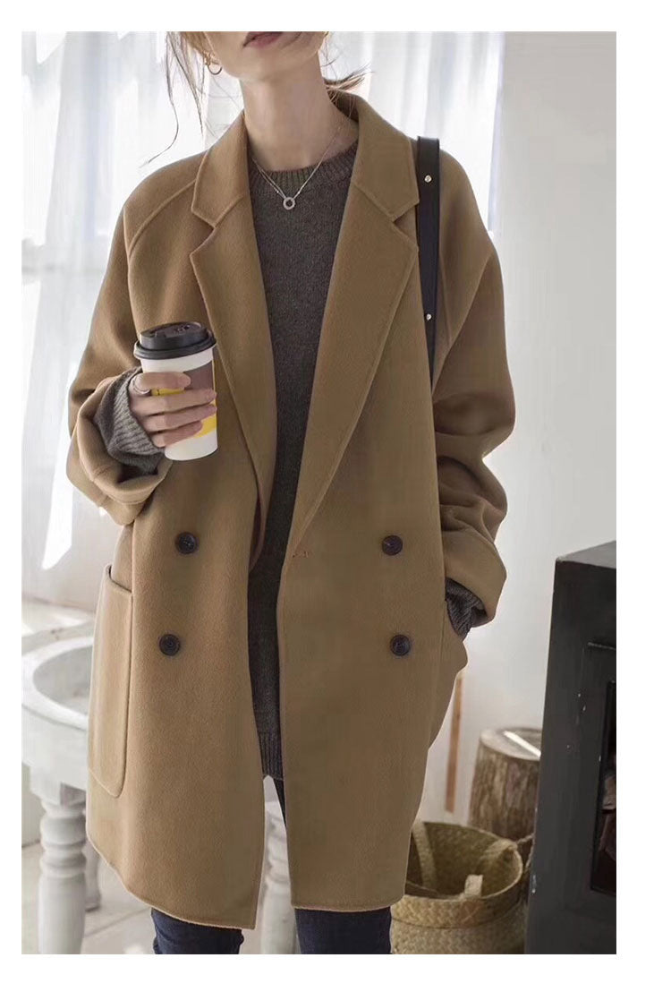 Reversible Cashmere Woolen Coat