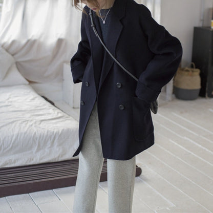Reversible Cashmere Woolen Coat