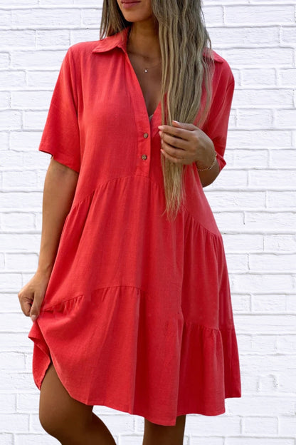 Plus Size Tiered Mini Dress | Ruffle Hem Women’s Style