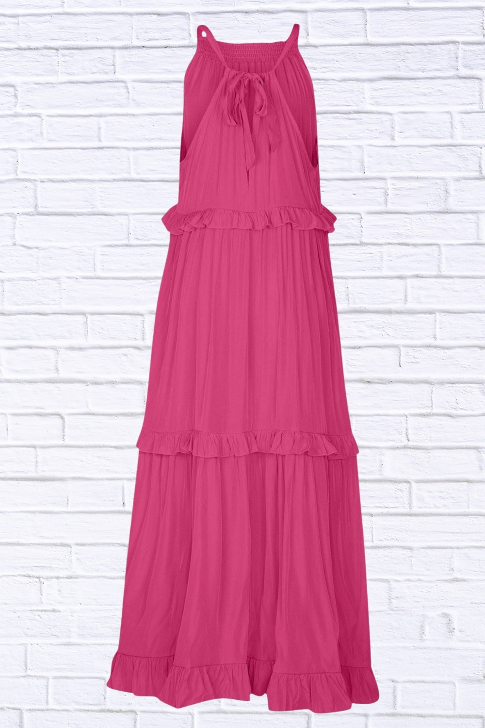 Ruffled Sleeveless Maxi Dress | Flowy & Feminine