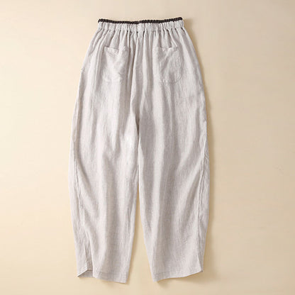 Mori tie cropped harem pants