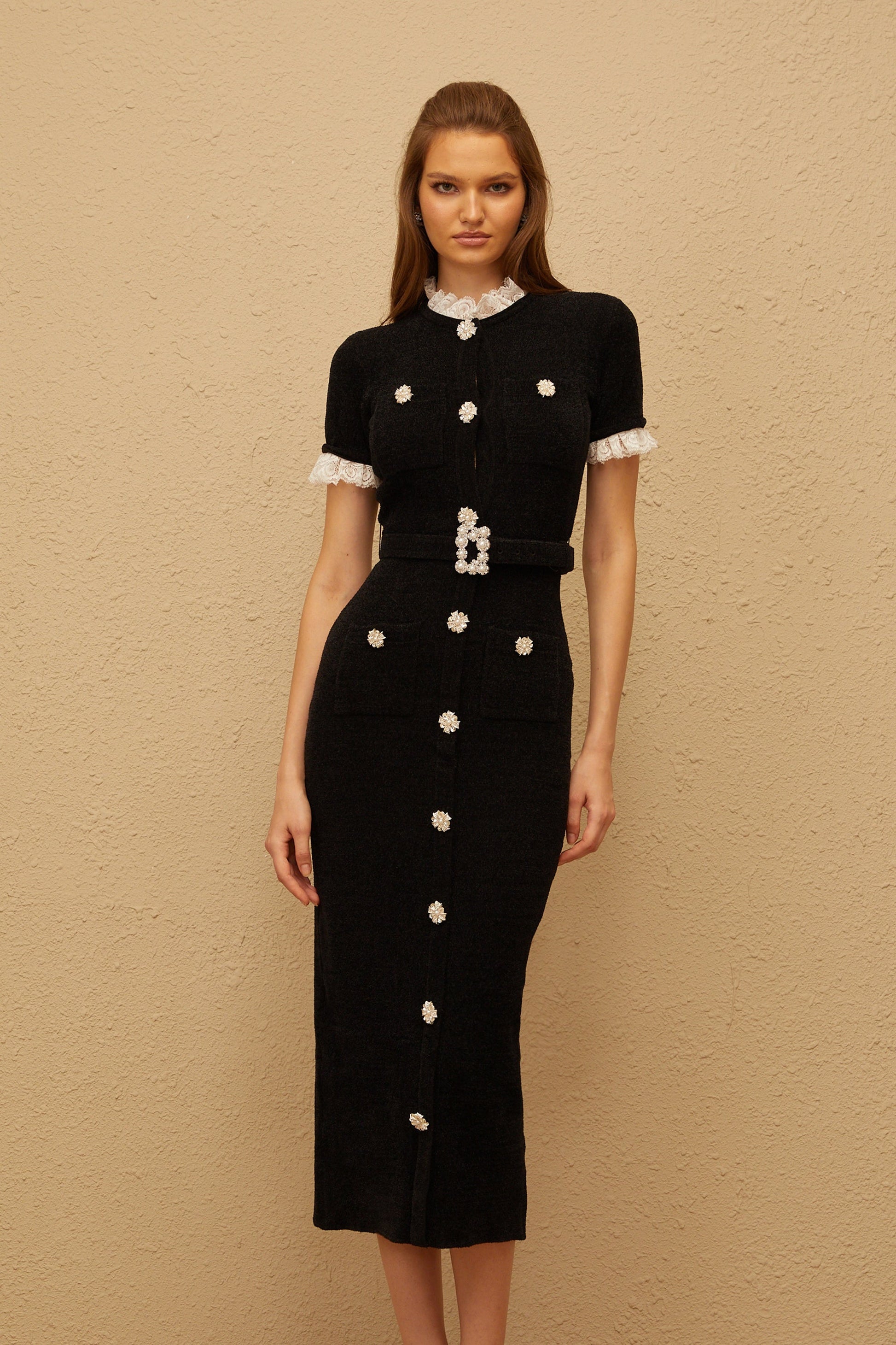 mathilde midi dress Mathilde Pleated Midi Dress