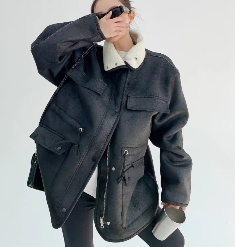 Vintage Warm Sherpa Lined Women’s Coat