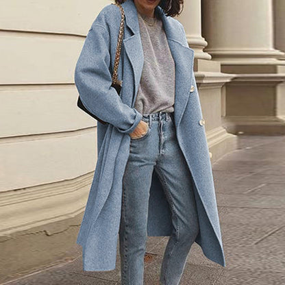 Double Breasted Woolen Coat