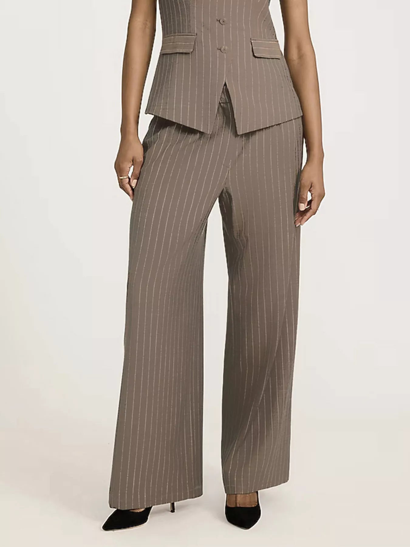 Striped Wide Leg Pants