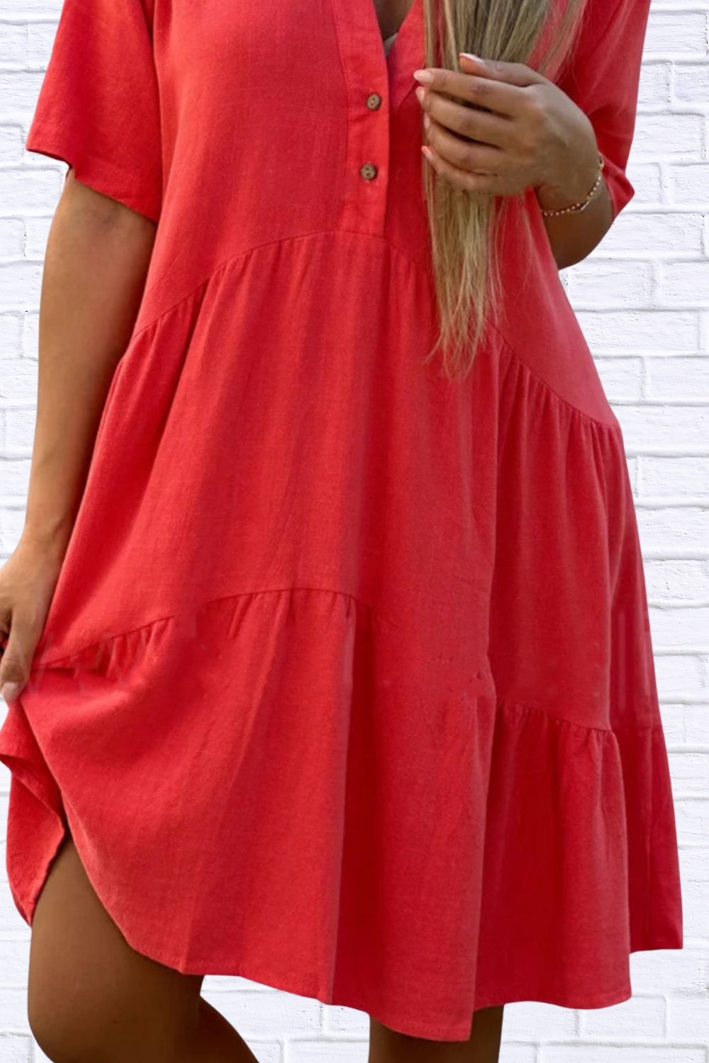 Plus Size Tiered Mini Dress | Ruffle Hem Women’s Style
