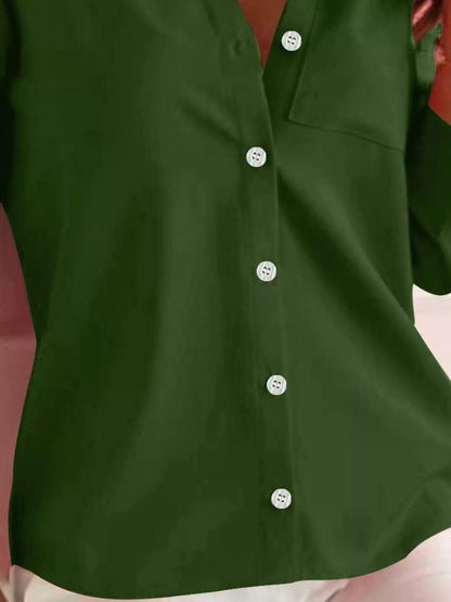 Button-Down Roll-Up Sleeve Shirt