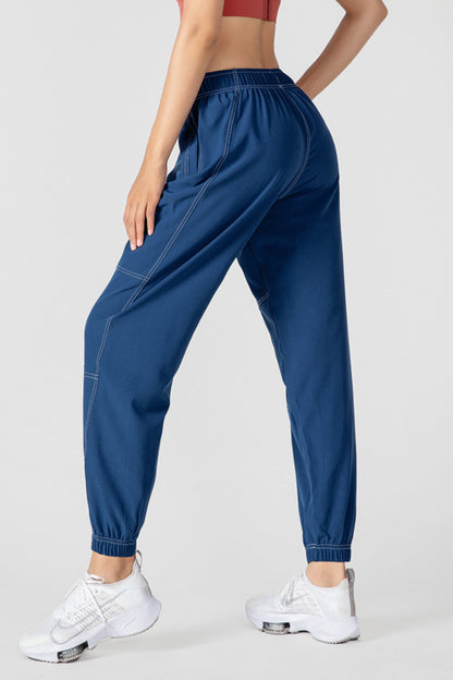 Blue Zone Planet | Basic Bae Drawstring Joggers With Pockets