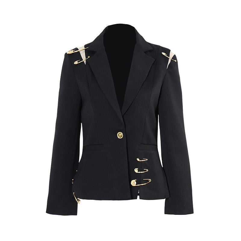 Long Sleeves Black Blazer
