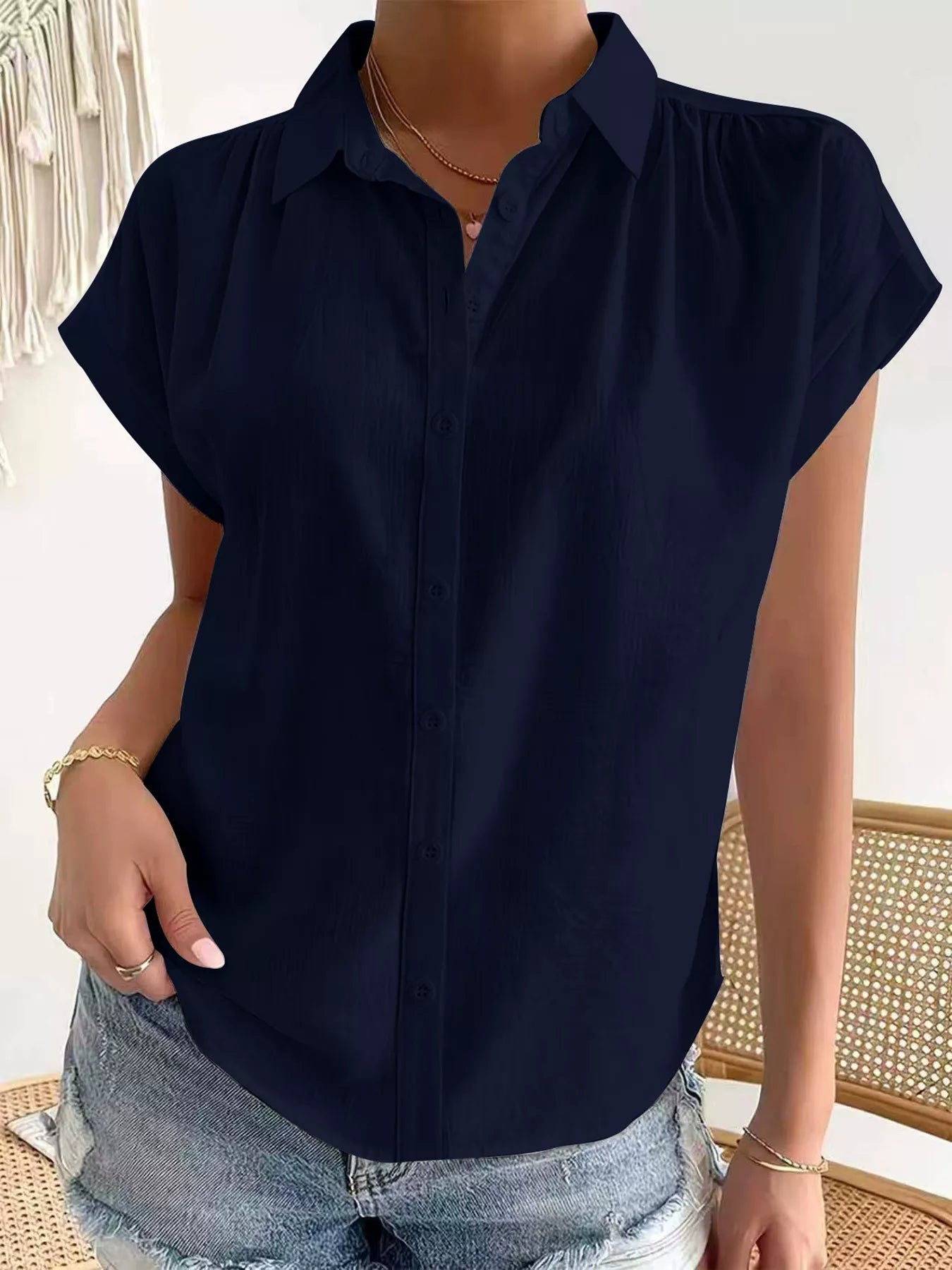 Button-Down Short Sleeve Shirt