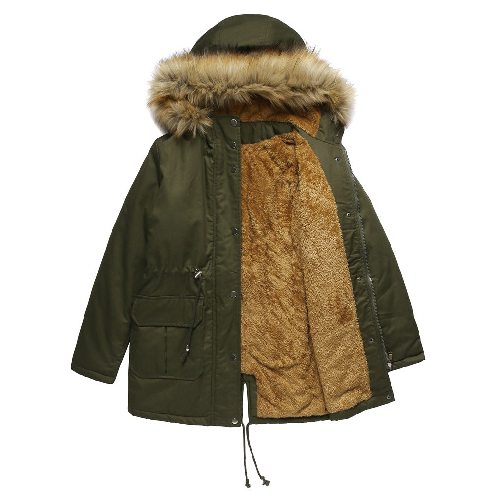 Fleece Lined Cotton-Padded Parkas