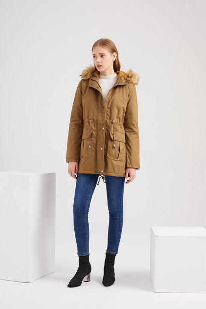 Fleece Lined Cotton-Padded Parkas